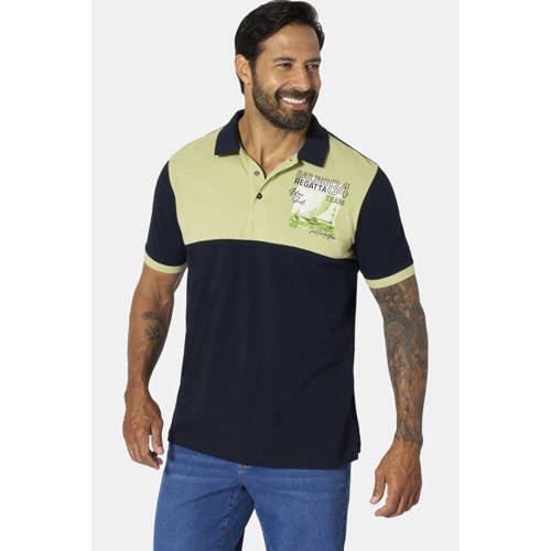 Jan Vanderstorm +FIT Collectie regular polo Plus Size JARAR lichtgroen afbeelding