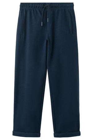 straight casual broek donkerblauw
