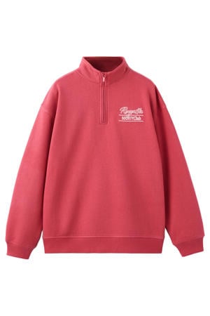 schipperstrui met backprint rood