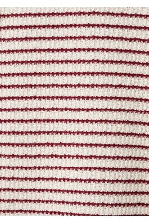 gestreepte casual broek rood gebreid