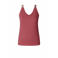 Yest travelstof top oudroze met glitter