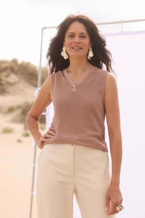 top beige met lurex
