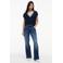 Tommy Jeans gebreide top met kabels - marineblauw