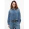 Tommy Jeans spijkerjas met linnen - middelblauw