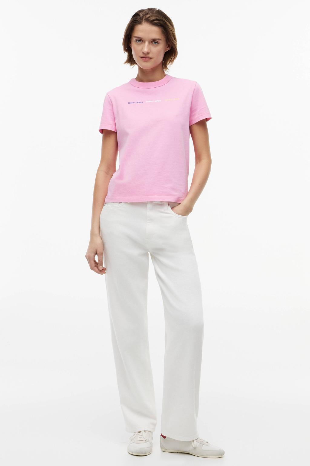 Tommy Jeans T-shirt roze