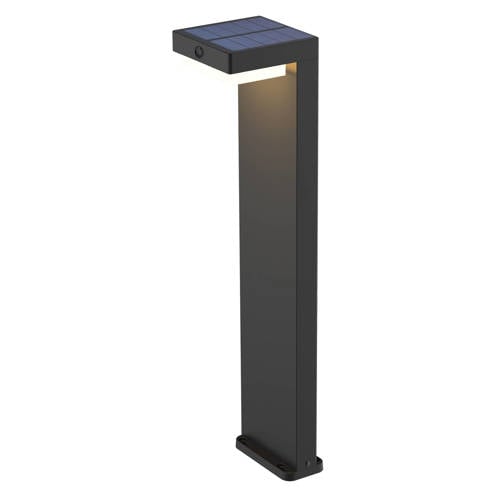 Luxform tuinlamp hybrid Dawson – zwart