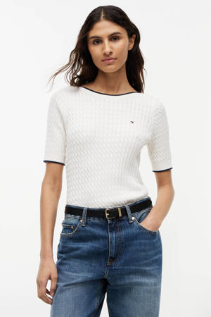 top met logo - wit