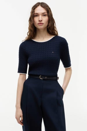top - marineblauw