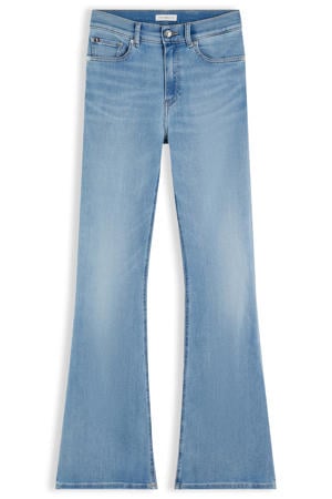 high waist flared jeans - lichtblauw