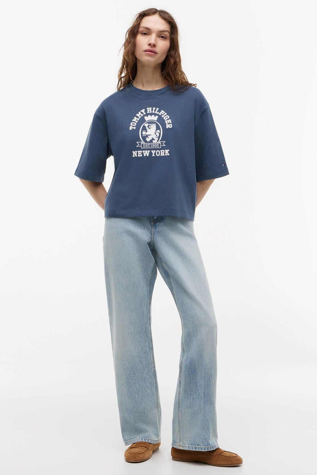 Tommy Hilfiger T-shirt met print - marineblauw
