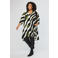 STUDIO tuniek met zebraprint zwart