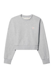 thumbnail: CALVIN KLEIN JEANS sweater met logo - grijs