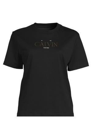 T-shirt met logo - zwart
