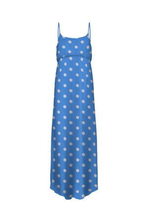 zwangerschaps maxi jurk blauw