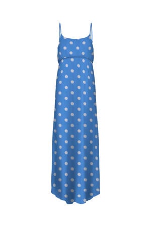 zwangerschaps maxi jurk blauw