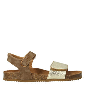 sandalen bruin/goud