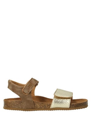 sandalen bruin/goud