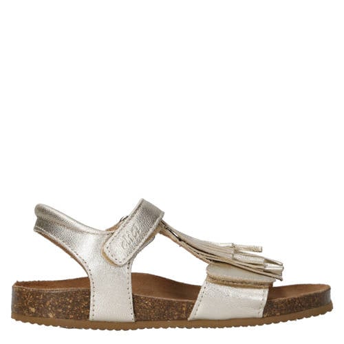 Clic! leren sandalen goud