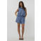Studio AMAYA blouse met textuur blauw