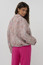 thumbnail: Studio AMAYA straight high waist broek met linnen roze
