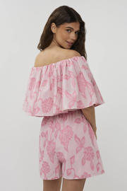 thumbnail: Studio AMAYA high waist gestreepte casual short roze