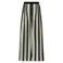 Gossia wide leg regular waist gestreepte broek ecru