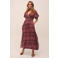 Gossia maxi jurk donkerrood