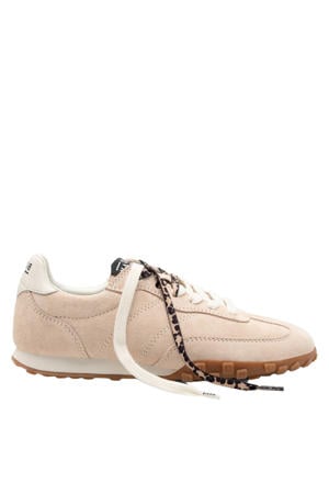Strike leren sneakers beige
