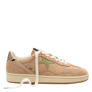 Ralley suède leren sneakers beige