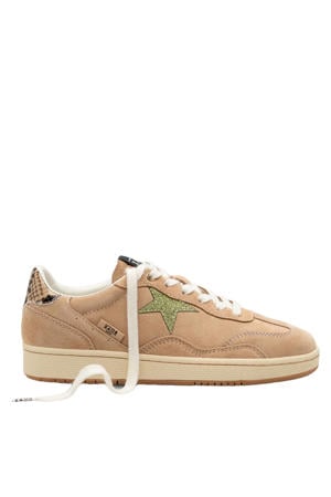 Ralley suède leren sneakers beige