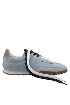Strike leren sneakers lichtblauw