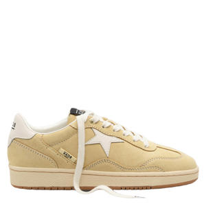 Ralley suède leren sneakers lichtgeel