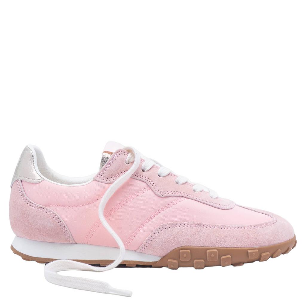 Lichtroze dames Boax Strike leren sneakers met veters