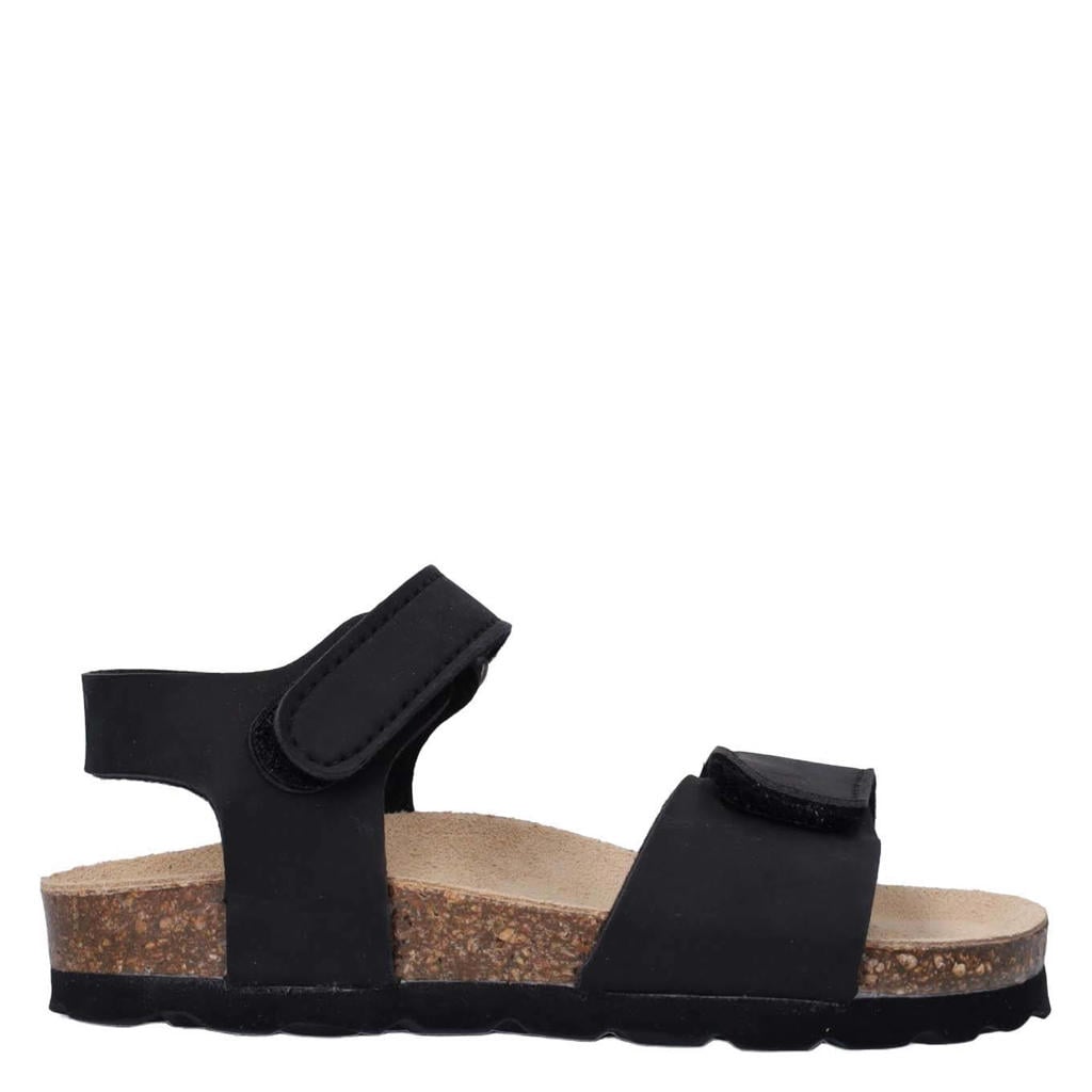 Donkerblauwe jongens Red Code sandalen van imitatieleer met klittenband