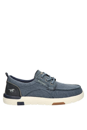 denim bootschoenen blauw