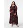 MS Mode gebloemde maxi jurk rood