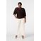 MS Mode pullover donkerbruin met lurex