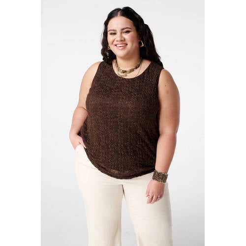 MS Mode singlet donkerbruin afbeelding