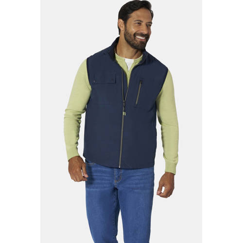 Jan Vanderstorm +FIT Collectie bodywarmer Plus Size TJORM donkerblauw afbeelding