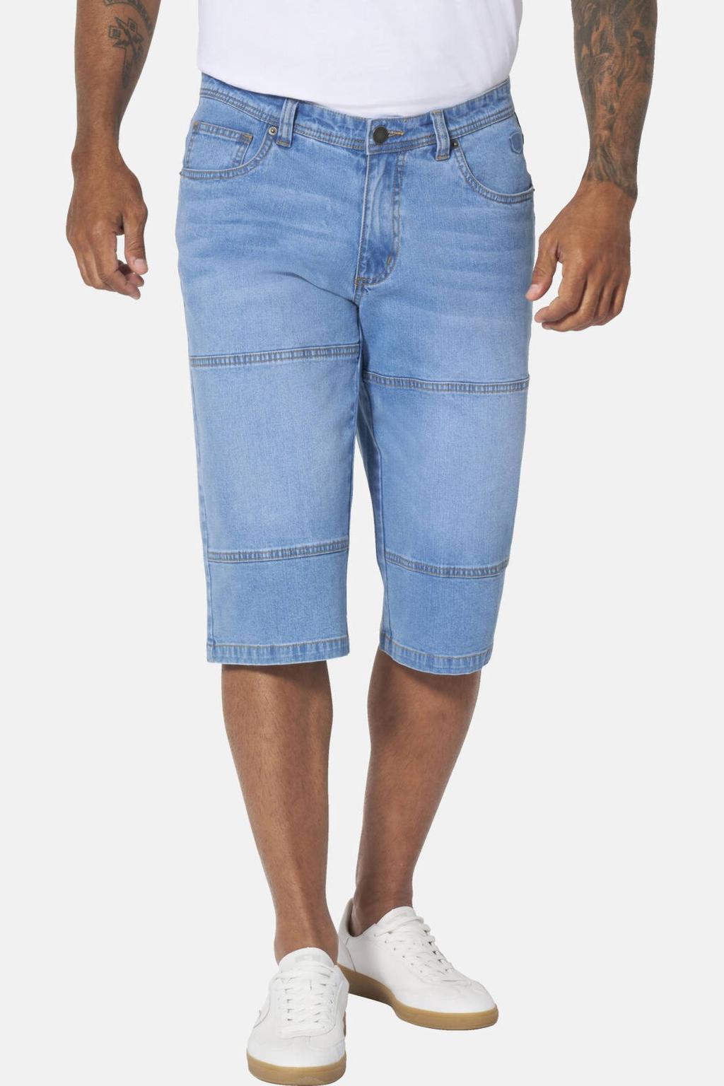 Jan Vanderstorm +FIT Collectie ESBJORN denim regular bermuda short Plus Size blauw
