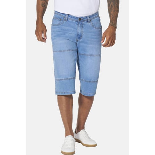 Jan Vanderstorm +FIT Collectie ESBJORN denim regular bermuda short Plus Size blauw afbeelding