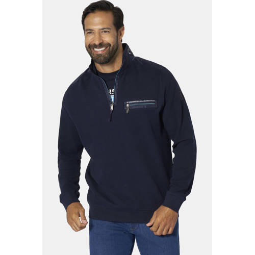 Jan Vanderstorm gebreide trui Plus Size ABBO donkerblauw afbeelding