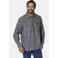 Jan Vanderstorm +FIT Collectie regular casual overhemd Plus Size donkerblauw