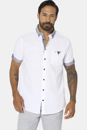 +FIT Collectie regular casual overhemd Plus Size wit