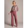 Yest wide leg regular waist broek oudroze