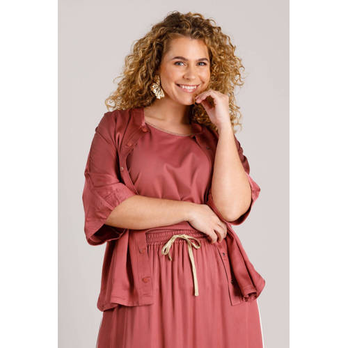Yest Curve blouse oudroze afbeelding
