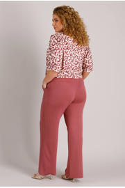 thumbnail: Yest Curve regular fit broek Plus Size - koraalrood