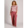 Yest Curve regular fit broek Plus Size - koraalrood