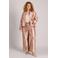 Yest Curve wide leg regular waist broek rosé