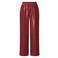 Yest Curve wide leg regular waist broek roodbruin